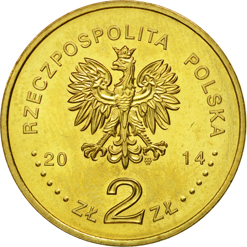 Coin, Poland, 2 Zlote, 2014, Warsaw, MS(63), Cupro-Aluminium, KM:919