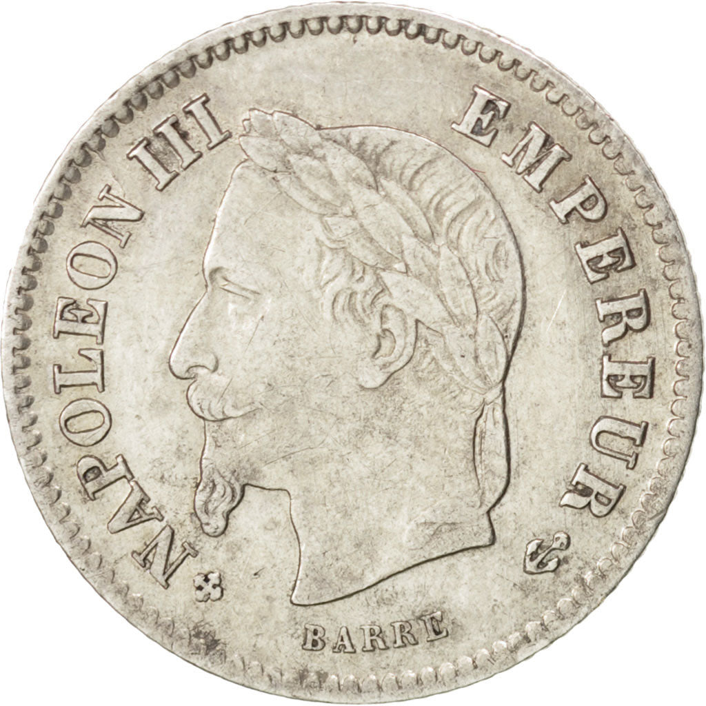 Monnaie, France, Napoleon III, Napoléon III, 20 Centimes, 1868, Strasbourg