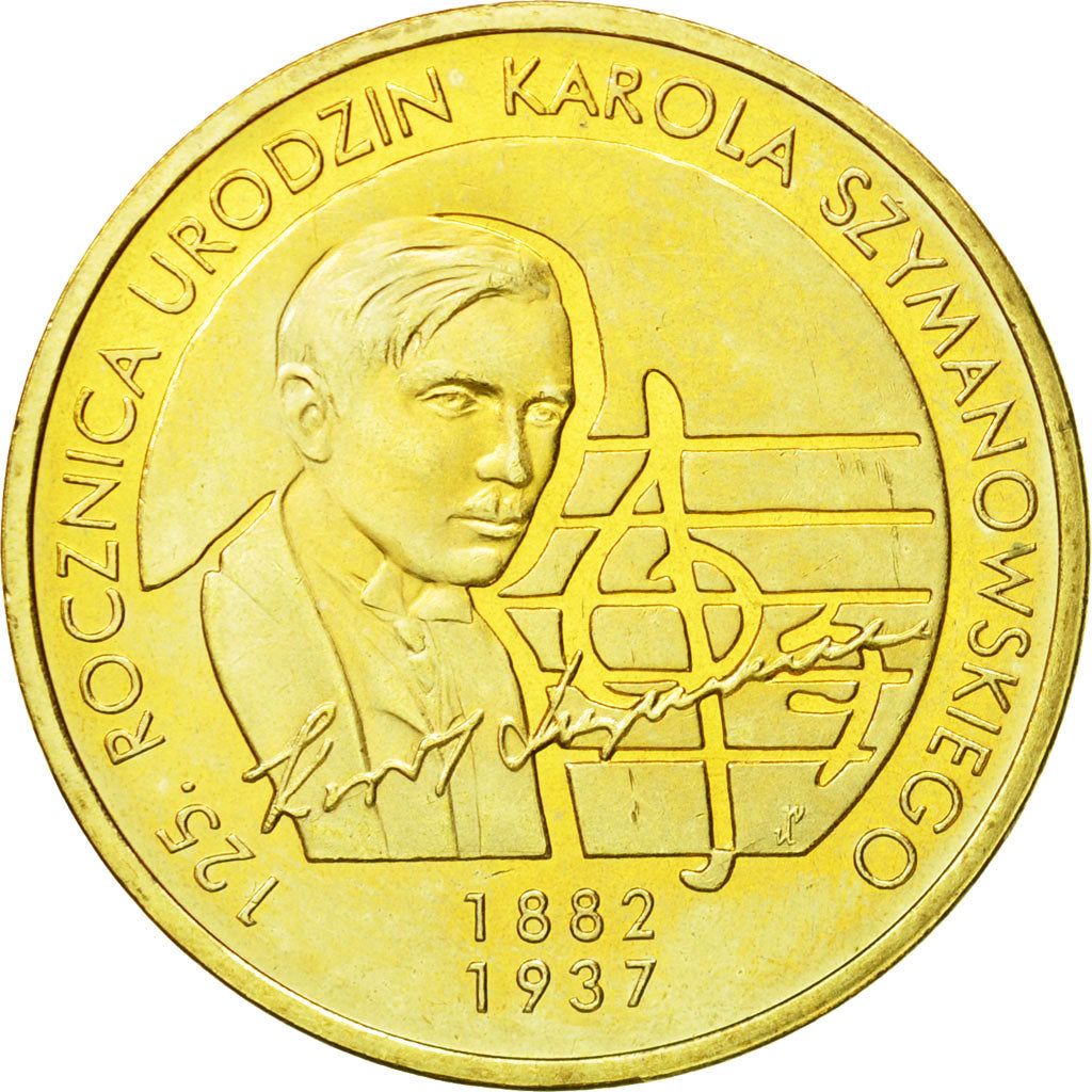 Moneta, Polska, 2 Zlote, 2007, Warsaw, MS(63), Mosiądz, KM:612