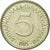 Münze, Jugoslawien, 5 Dinara, 1985, VZ, Nickel-brass, KM:88