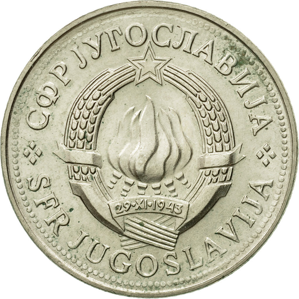 Coin, Yugoslavia, 10 Dinara, 1978, AU(55-58), Copper-nickel, KM:62