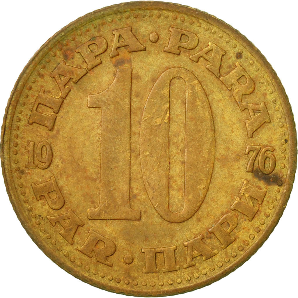 Coin, Yugoslavia, 10 Para, 1976, EF(40-45), Brass, KM:44