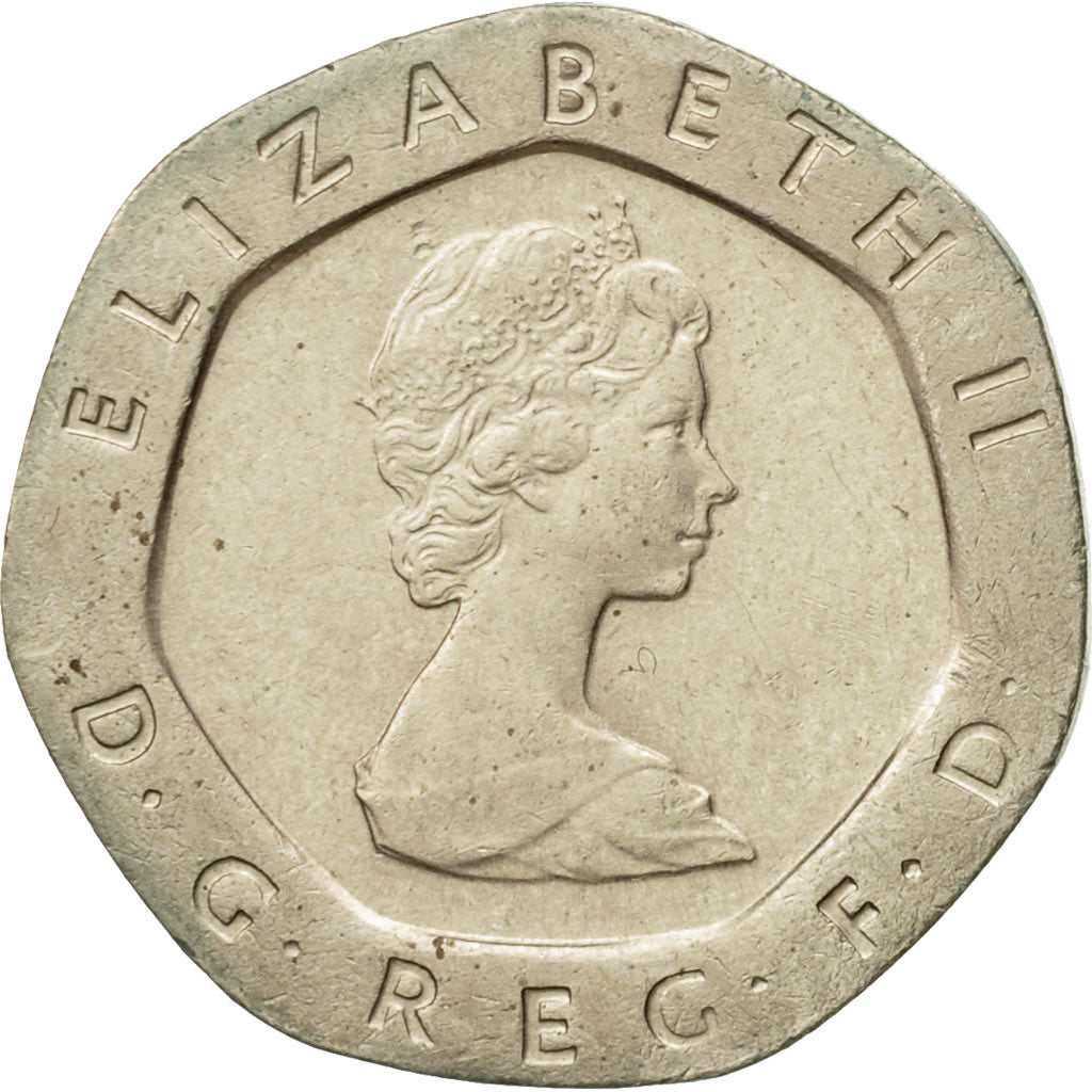 Coin, Great Britain, Elizabeth II, 20 Pence, 1984, EF(40-45), Copper-nickel