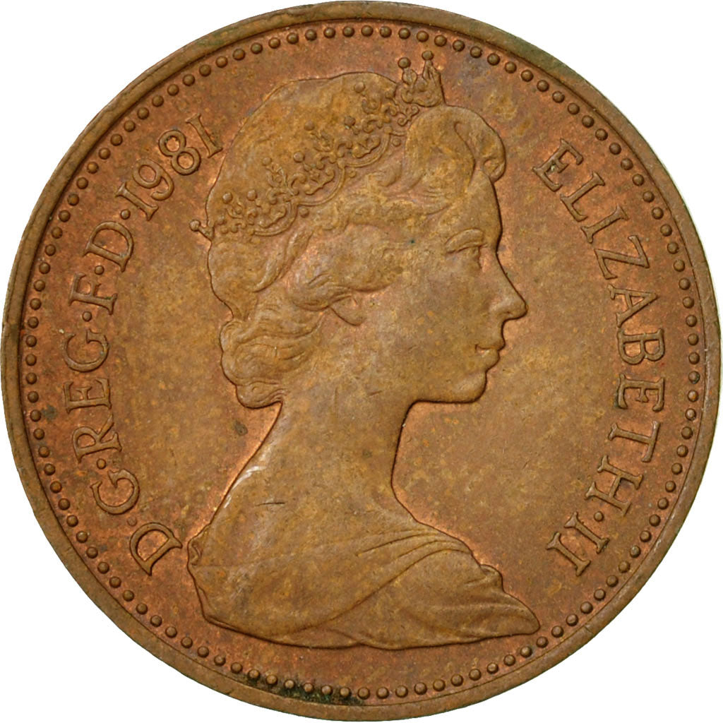 Monnaie, Grande-Bretagne, Elizabeth II, New Penny, 1981, TTB, Bronze, KM:915