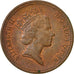 Moneta, Wielka Brytania, Elizabeth II, Penny, 1988, EF(40-45), Bronze, KM:935