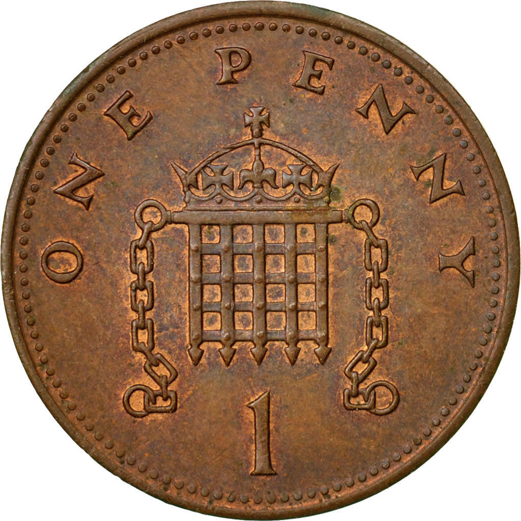 Moneta, Wielka Brytania, Elizabeth II, Penny, 1988, EF(40-45), Bronze, KM:935