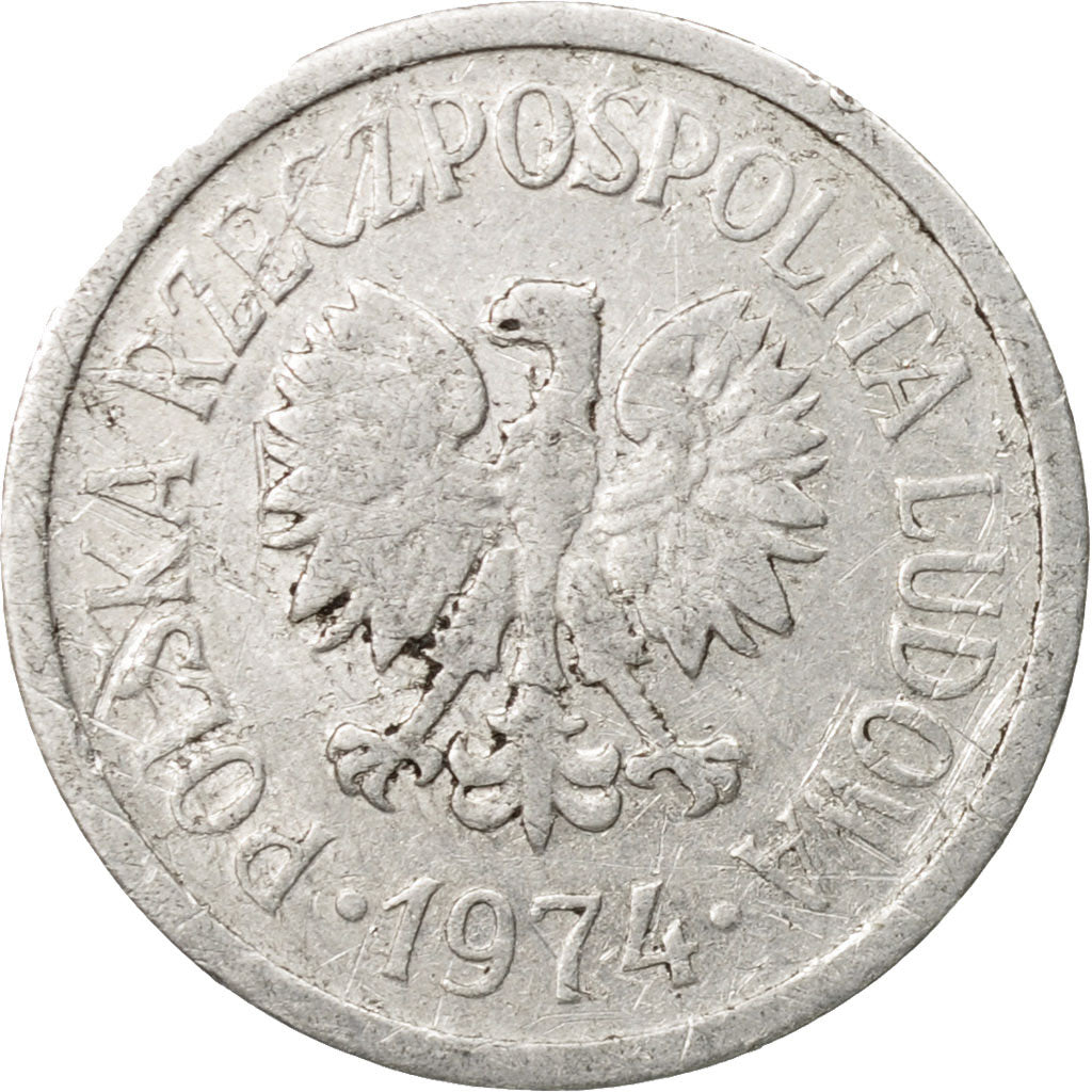 Münze, Polen, 10 Groszy, 1974, Warsaw, SS, Aluminium, KM:AA47