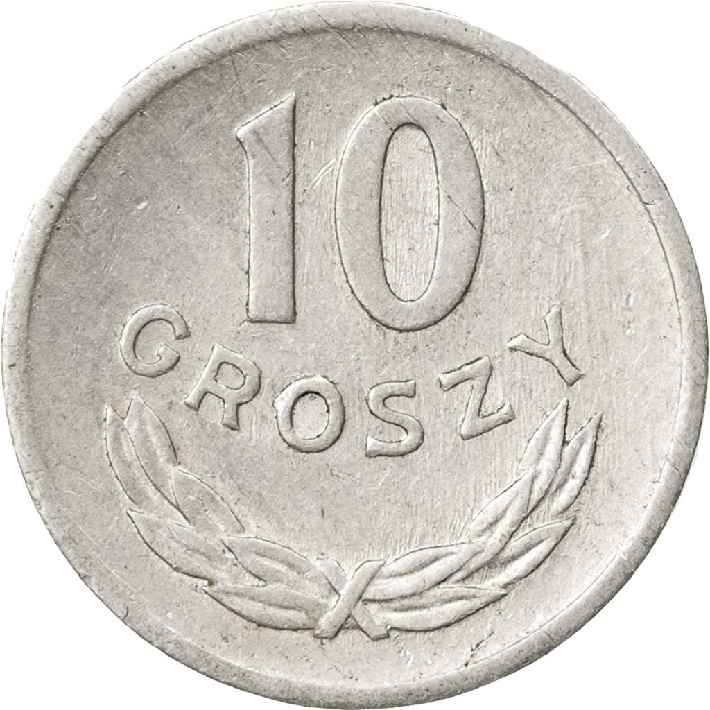 Münze, Polen, 10 Groszy, 1974, Warsaw, SS, Aluminium, KM:AA47