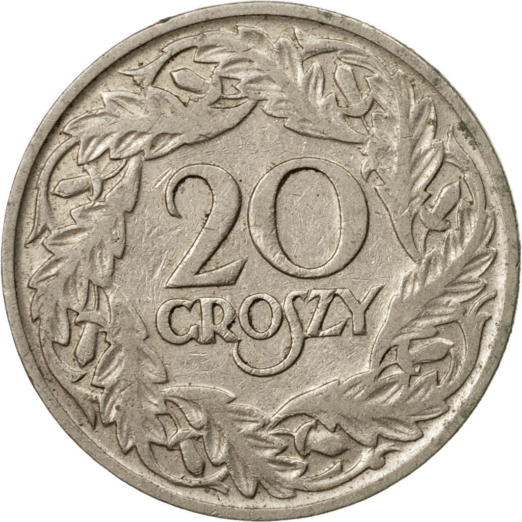 Coin, Poland, 20 Groszy, 1923, Warsaw, EF(40-45), Nickel, KM:12