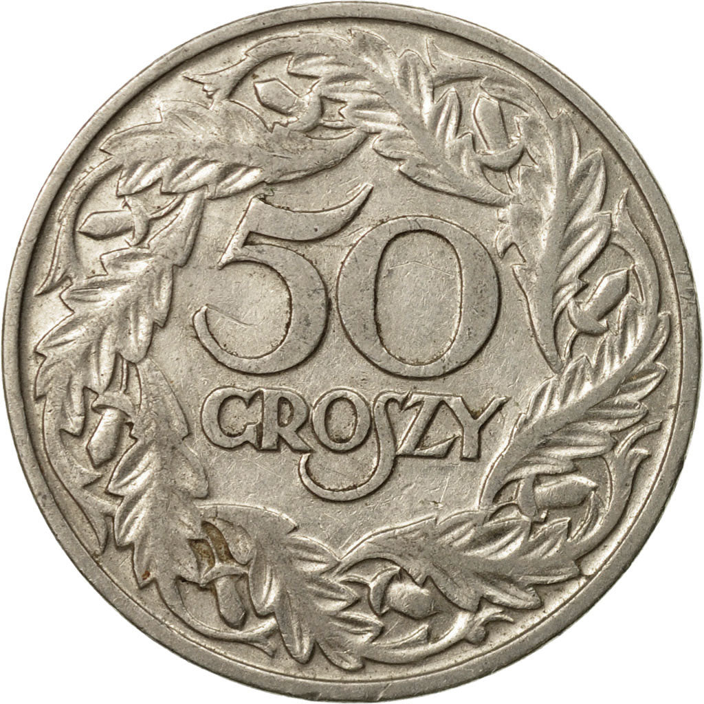 Coin, Poland, 50 Groszy, 1923, Warsaw, EF(40-45), Nickel, KM:13