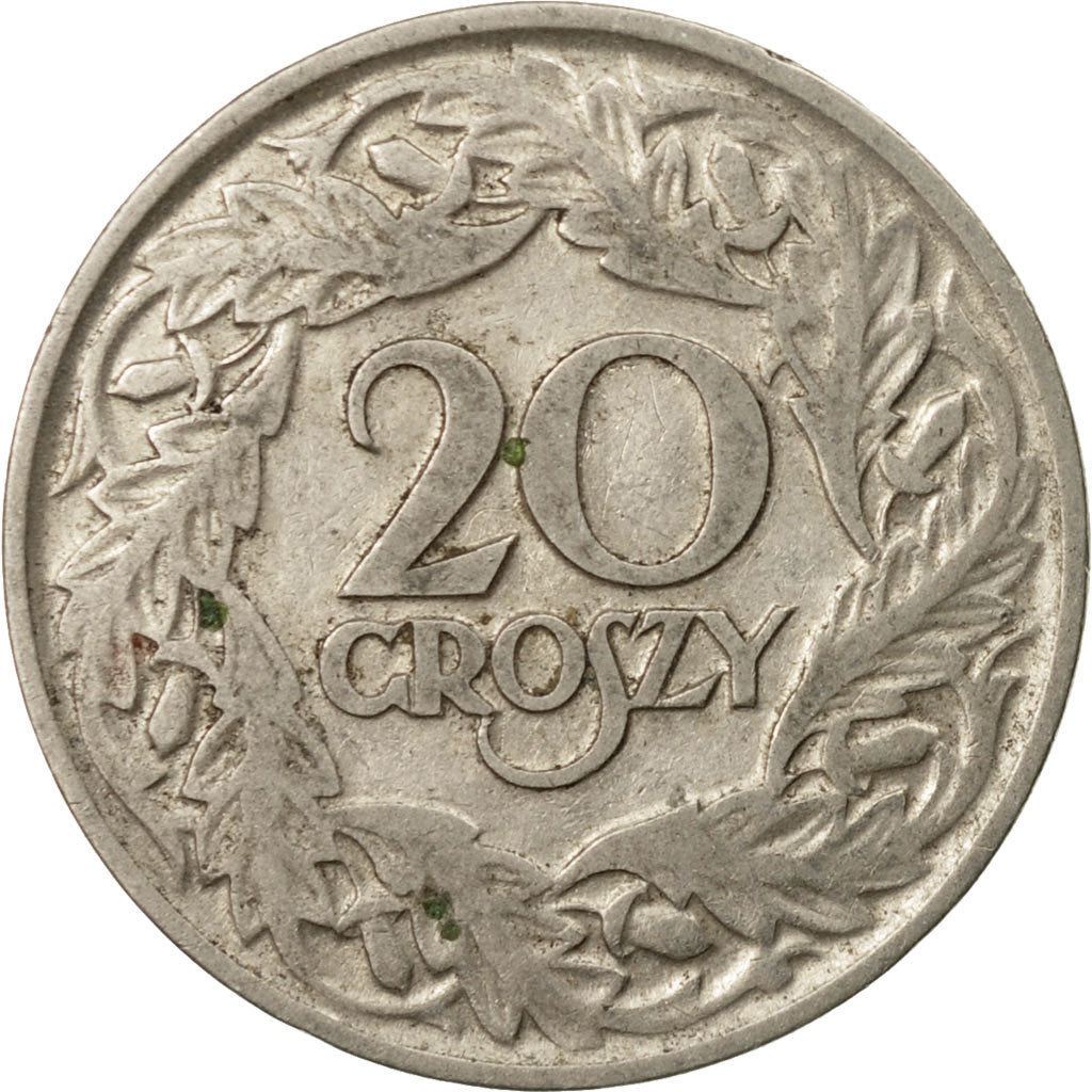Coin, Poland, 20 Groszy, 1923, Warsaw, EF(40-45), Nickel, KM:12