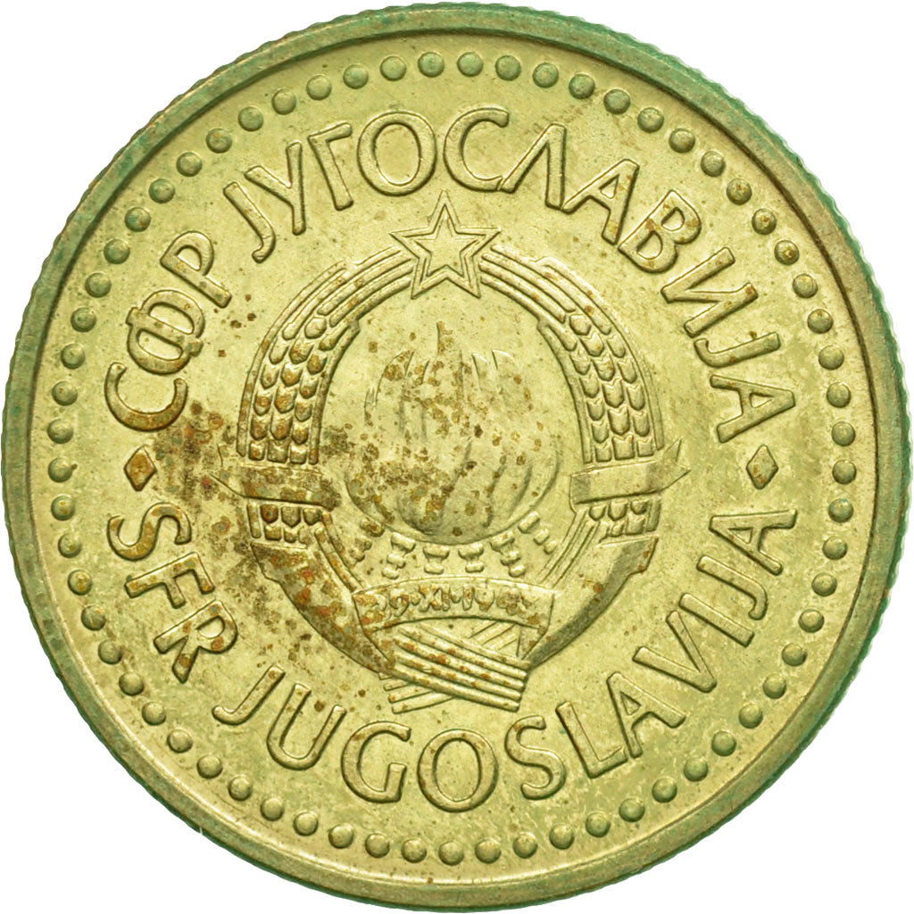 Coin, Yugoslavia, 2 Dinara, 1985, EF(40-45), Nickel-brass, KM:87