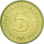 Monnaie, Yougoslavie, 5 Dinara, 1985, TTB, Nickel-brass, KM:88
