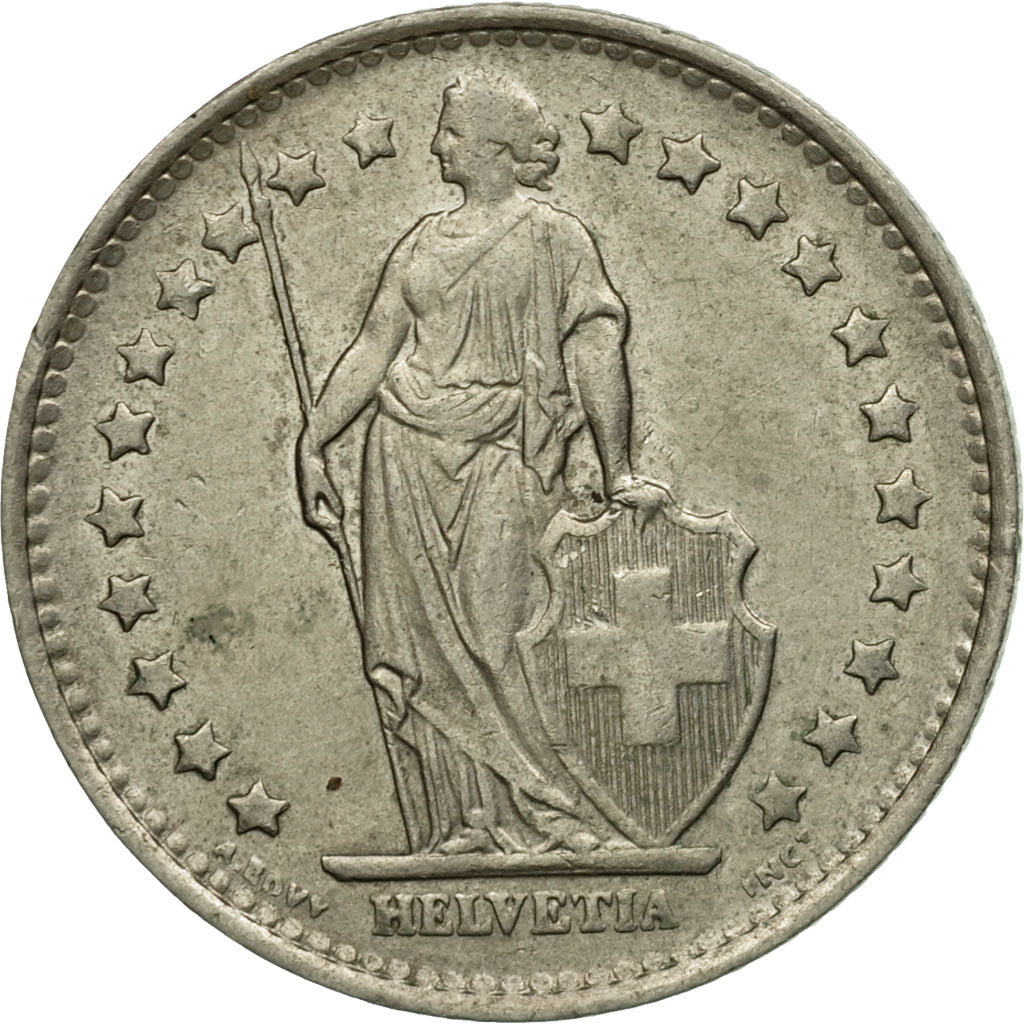 Coin, Switzerland, Franc, 1970, Bern, AU(50-53), Copper-nickel, KM:24a.1