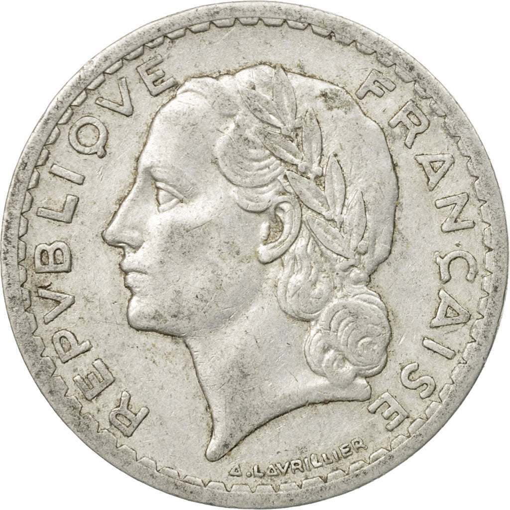 Coin, France, Lavrillier, 5 Francs, 1946, Paris, EF(40-45), Aluminum, KM:888b.1
