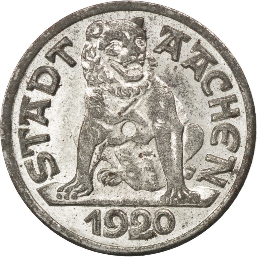 Coin, Germany, 10 Pfennig, 1920, AU(55-58), Steel