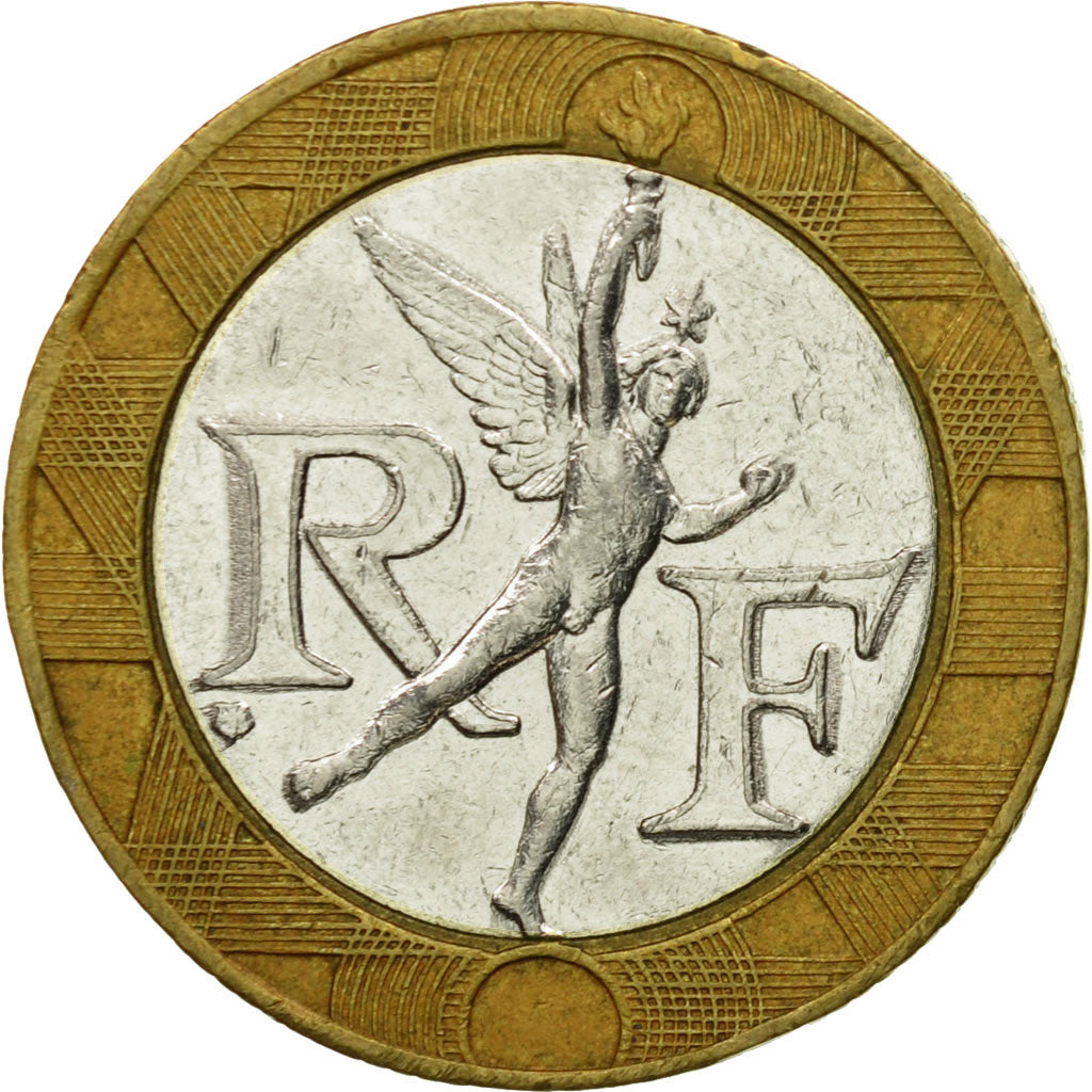 Coin, France, Génie, 10 Francs, 1990, Paris, FAUX, EF(40-45), Bi-Metallic