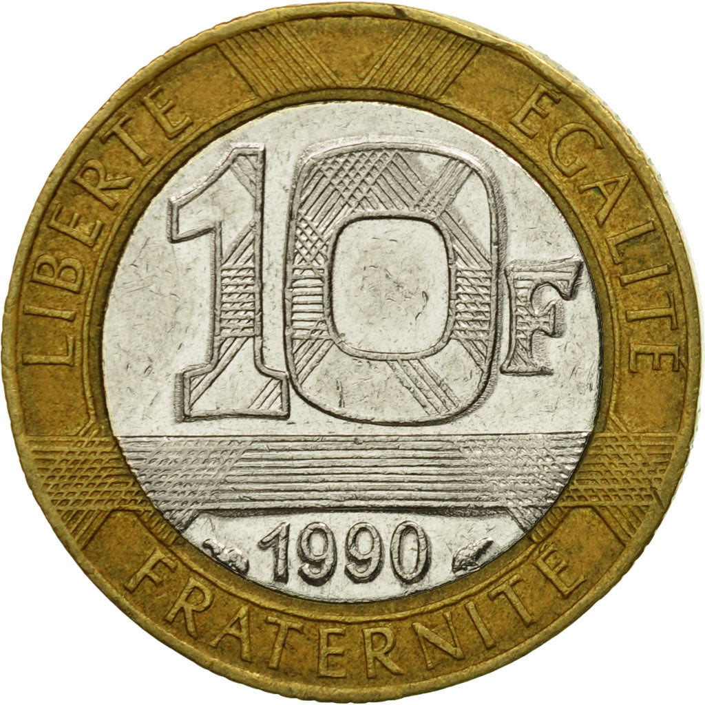 Coin, France, Génie, 10 Francs, 1990, Paris, FAUX, EF(40-45), Bi-Metallic