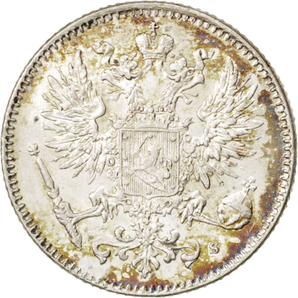Münze, Finnland, Nicholas II, 50 Penniä, 1916, UNZ, Silber, KM:2.2