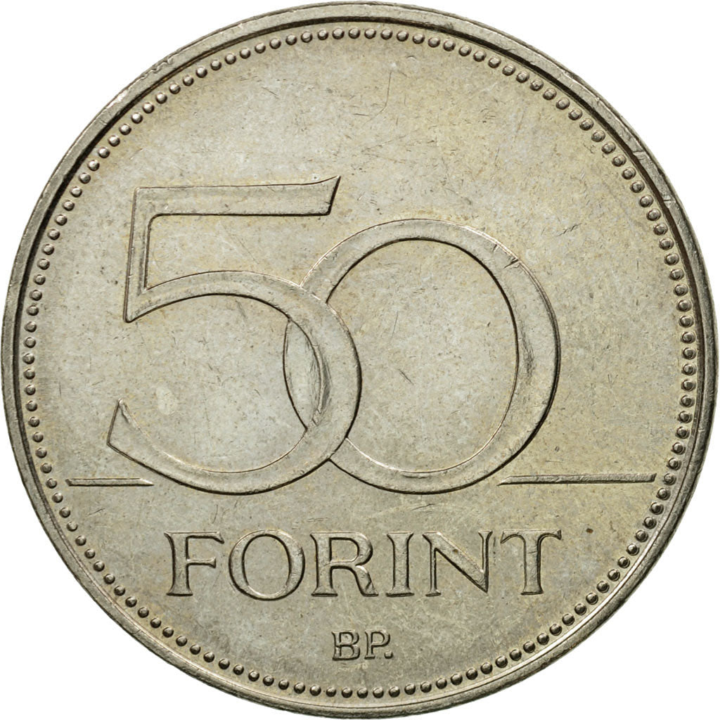 Coin, Hungary, 50 Forint, 2003, Budapest, EF(40-45), Copper-nickel, KM:697