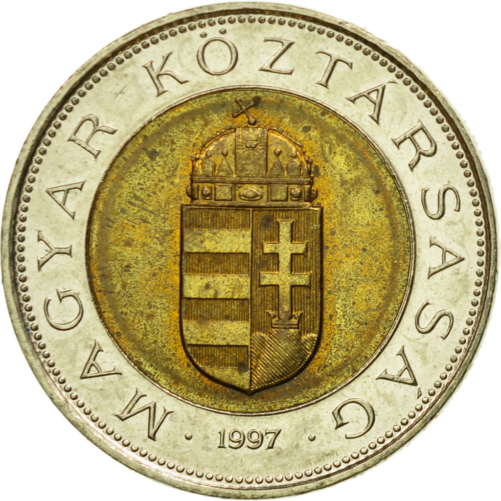 Coin, Hungary, 100 Forint, 1997, Budapest, EF(40-45), Bi-Metallic, KM:721