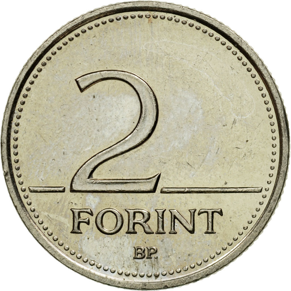 Coin, Hungary, 2 Forint, 2003, AU(55-58), Copper-nickel, KM:693