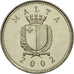 Coin, Malta, 2 Cents, 2002, British Royal Mint, AU(55-58), Copper-nickel, KM:94