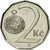 Münze, Tschechische Republik, 2 Koruny, 2002, VZ, Nickel plated steel, KM:9
