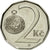 Moneta, Czechy, 2 Koruny, 2002, AU(55-58), Nickel platerowany stalą, KM:9
