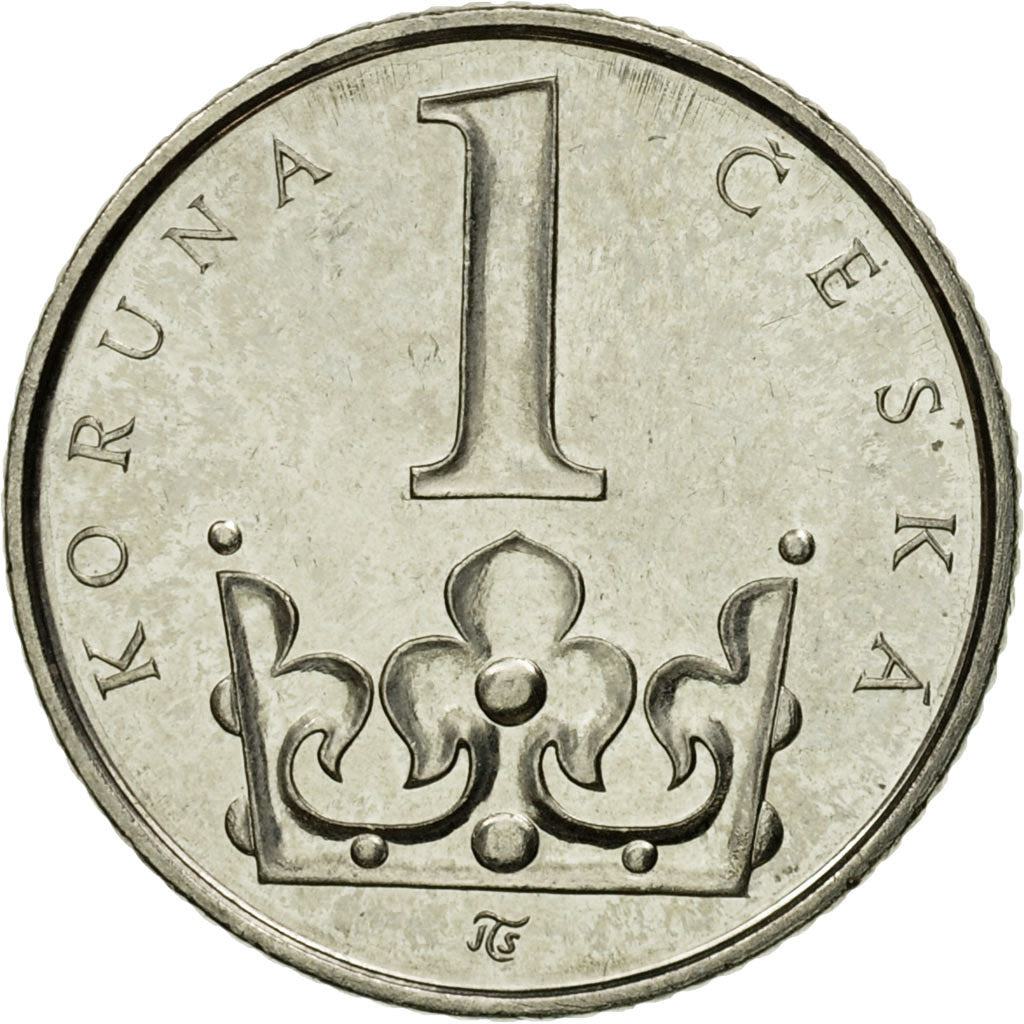 Münze, Tschechische Republik, Koruna, 2002, SS, Nickel plated steel, KM:7