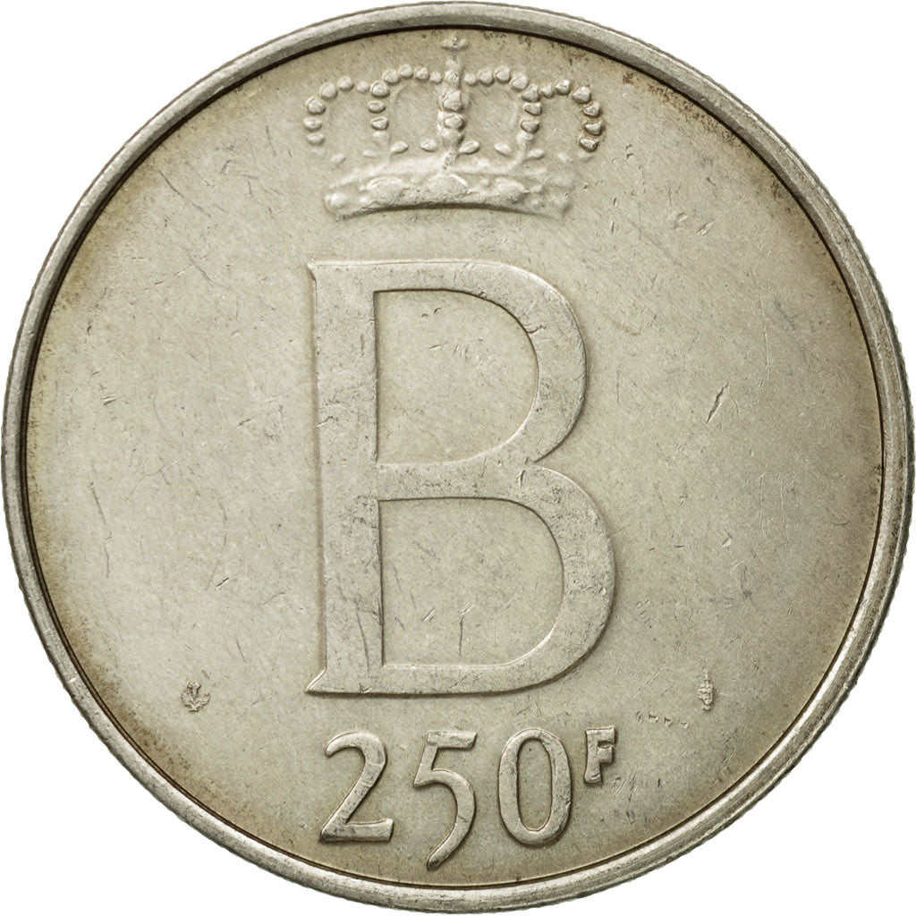 Munten, België, 250 Francs, 250 Frank, 1976, Brussels, ZF, Zilver, KM:157.1