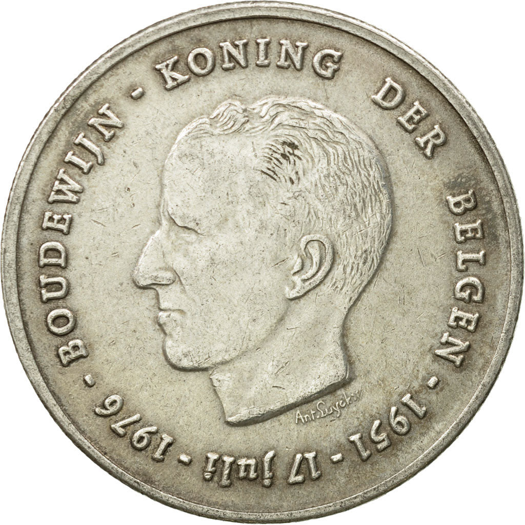 Münze, Belgien, 250 Francs, 250 Frank, 1976, Brussels, SS, Silber, KM:158.1