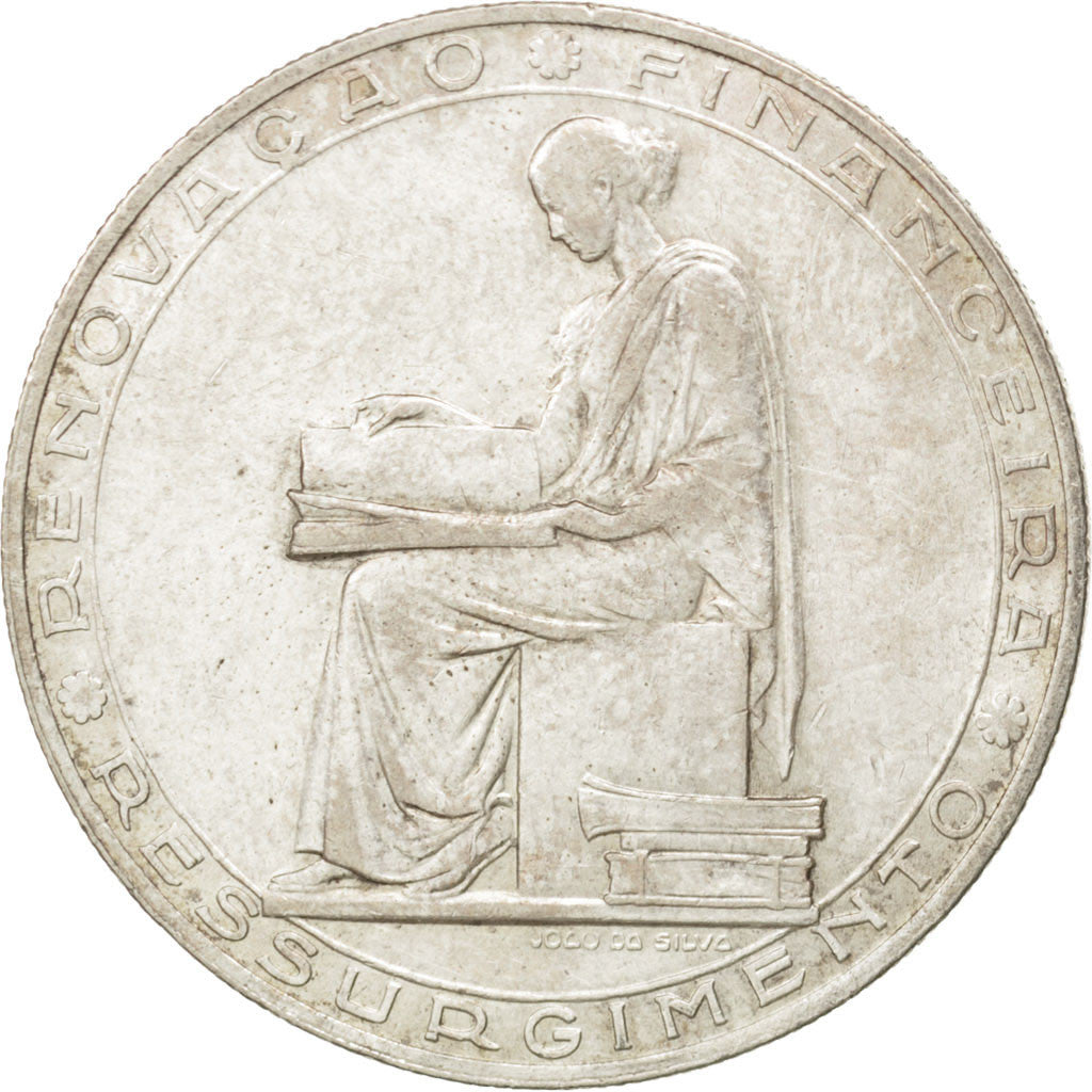 Moneda, Portugal, 20 Escudos, 1953, SC, Plata, KM:585