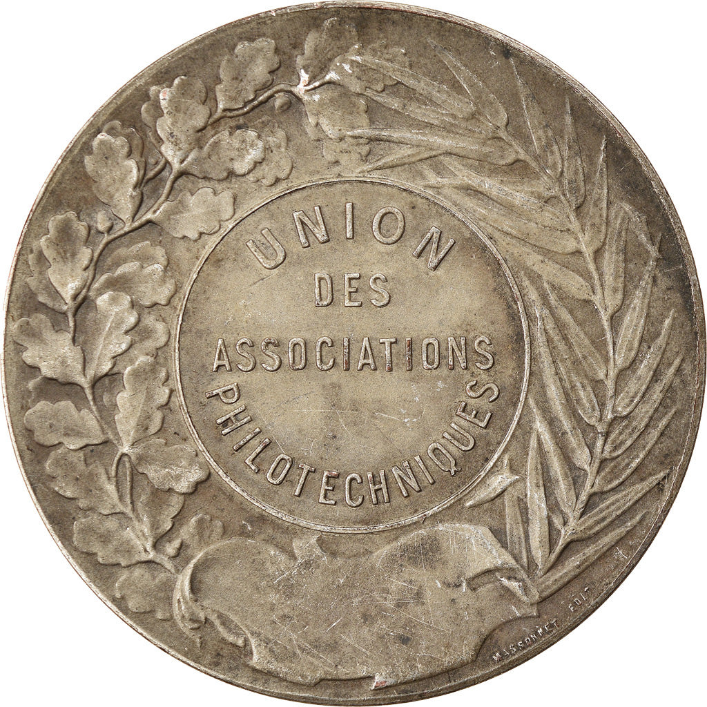 Francia, medaglia, Union des Associations Philotechniques, Massonnet, BB, Copper