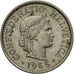 Coin, Switzerland, 10 Rappen, 1965, Bern, AU(55-58), Copper-nickel, KM:27