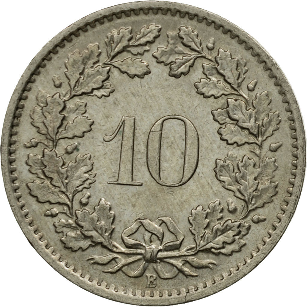 Coin, Switzerland, 10 Rappen, 1965, Bern, AU(55-58), Copper-nickel, KM:27