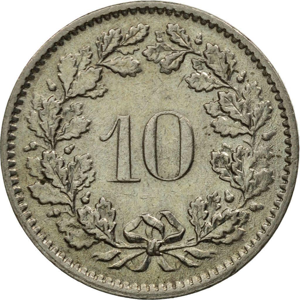 Moneta, Svizzera, 10 Rappen, 1970, Bern, SPL-, Rame-nichel, KM:27