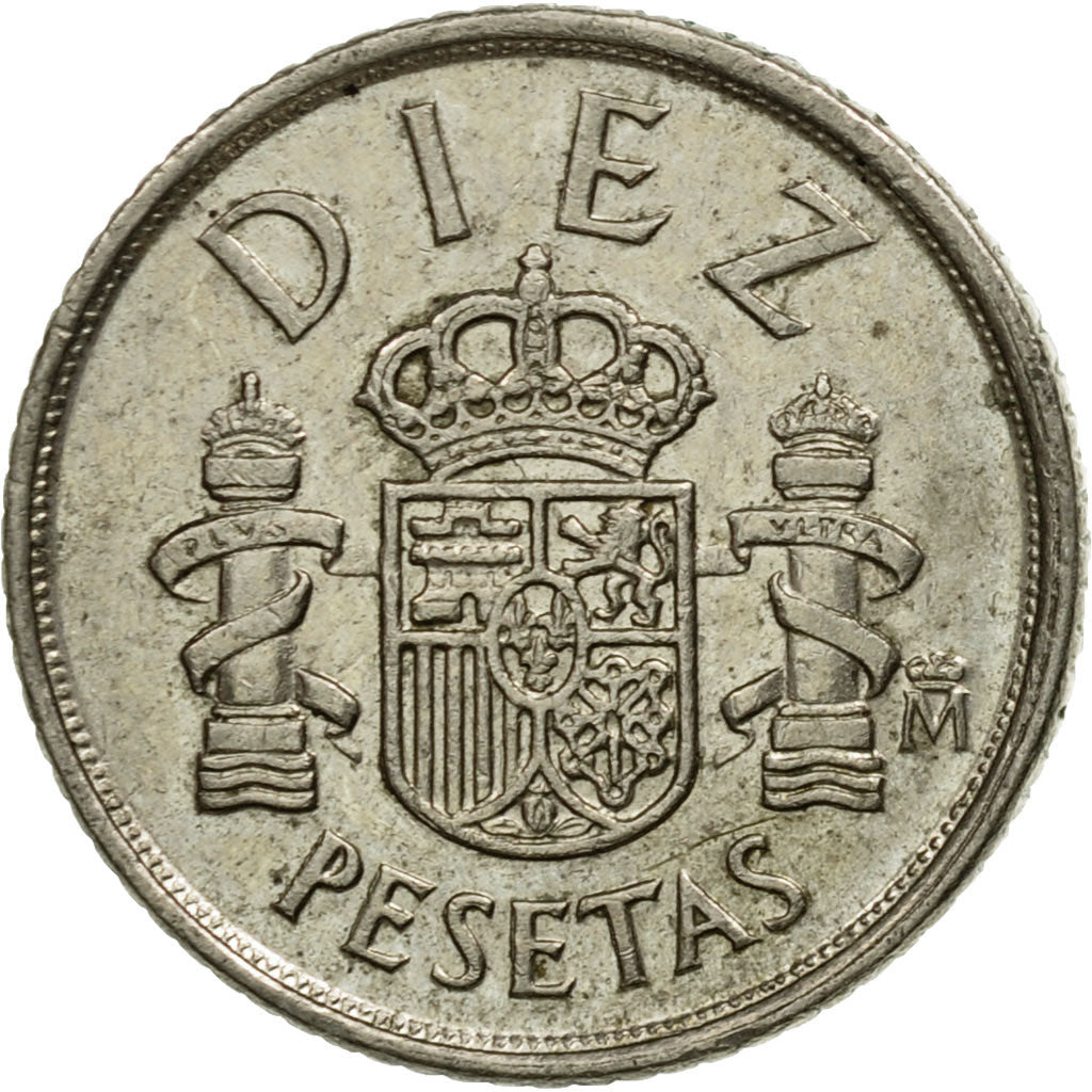 Moneta, Hiszpania, Juan Carlos I, 10 Pesetas, 1985, EF(40-45), Miedź-Nikiel