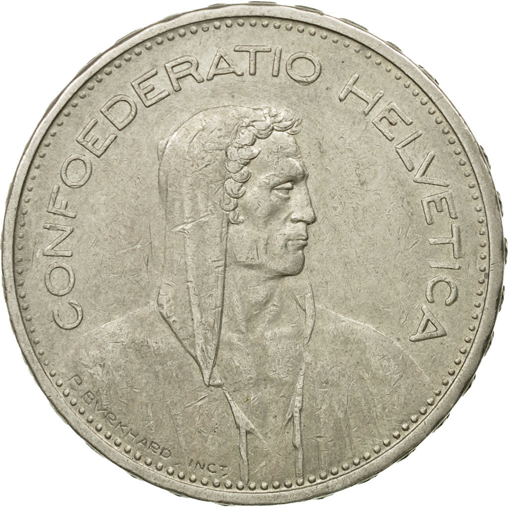 Coin, Switzerland, 5 Francs, 1932, Bern, EF(40-45), Silver, KM:40