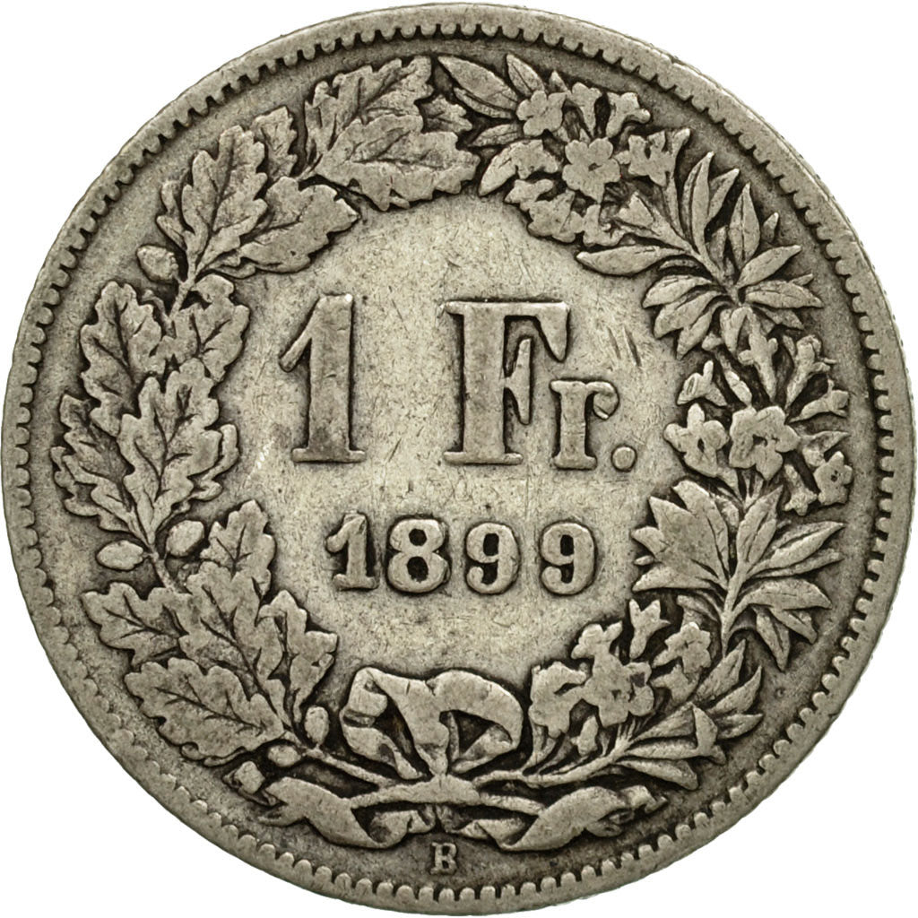 Coin, Switzerland, Franc, 1899, Bern, VF(20-25), Silver, KM:24
