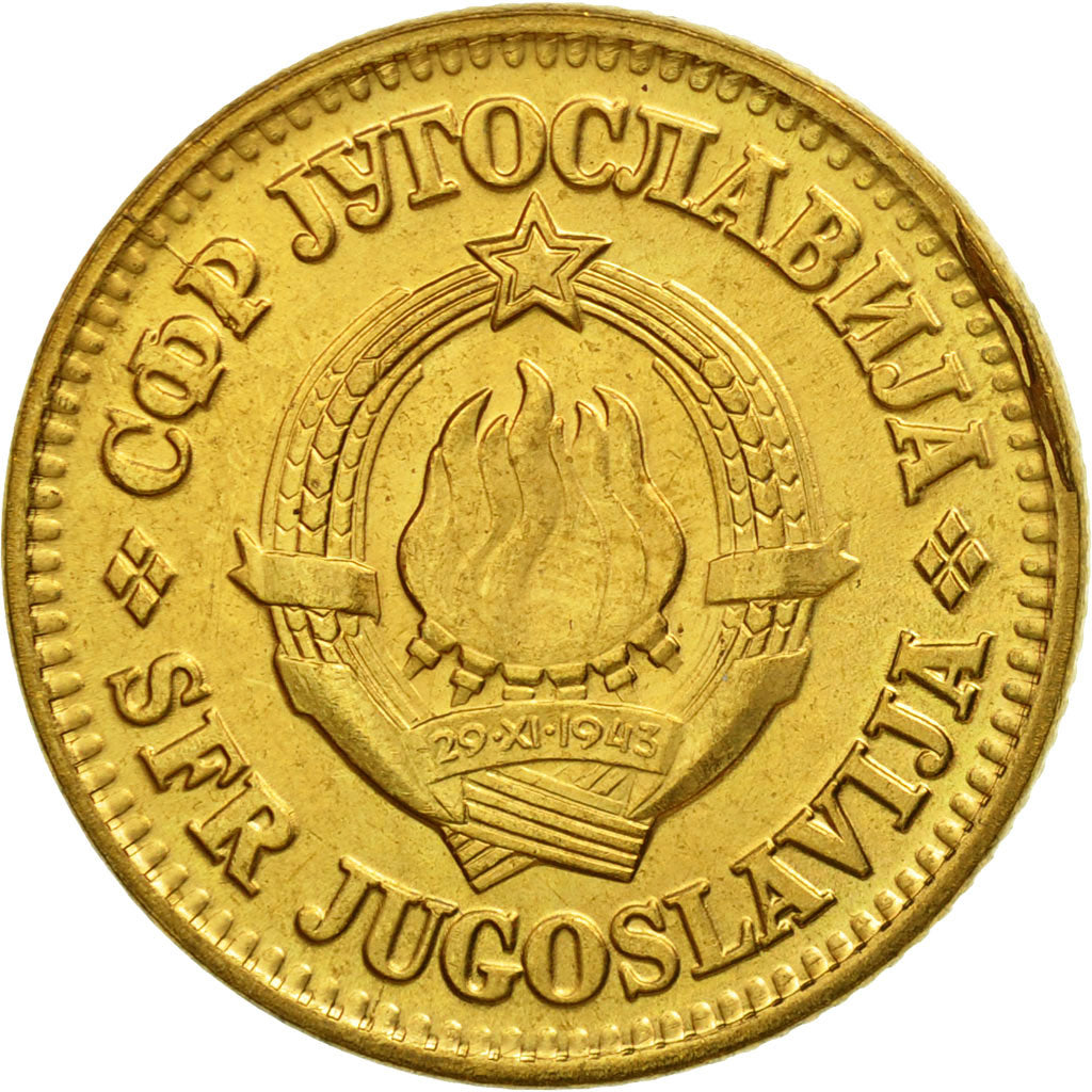 Monnaie, Yougoslavie, 10 Para, 1980, SUP, Laiton, KM:44