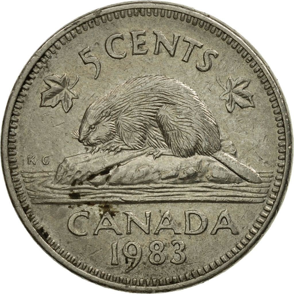 Monnaie, Canada, Elizabeth II, 5 Cents, 1983, Royal Canadian Mint, Ottawa, TTB