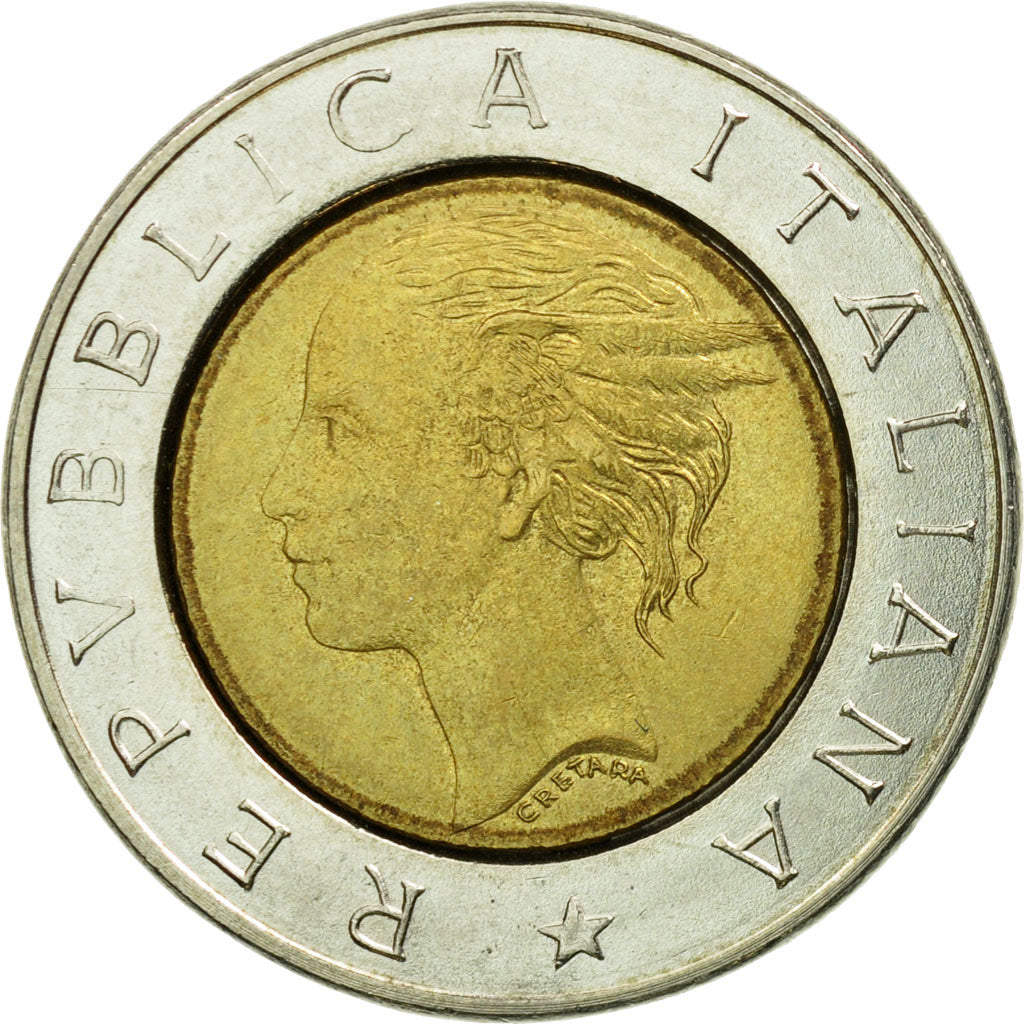 Munten, Italië, 500 Lire, 1991, Rome, ZF, Bi-Metallic, KM:111