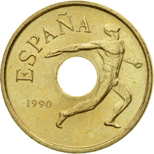Monnaie, Espagne, Juan Carlos I, 25 Pesetas, 1990, Madrid, TTB, Aluminum-Bronze