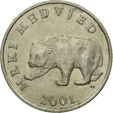Coin, Croatia, 5 Kuna, 2001, EF(40-45), Copper-Nickel-Zinc, KM:11