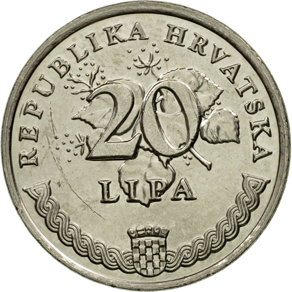 Coin, Croatia, 20 Lipa, 2003, EF(40-45), Nickel plated steel, KM:7