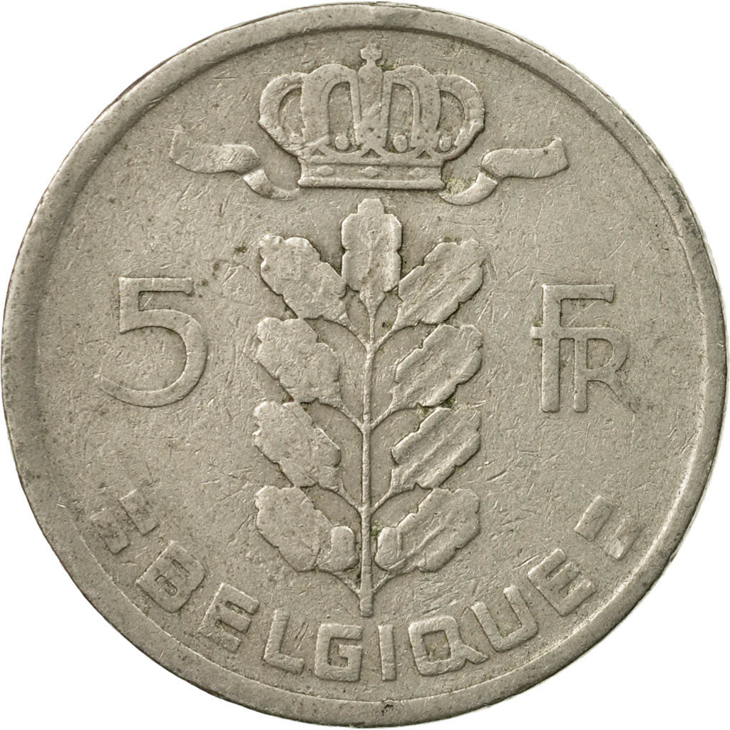 Moneda, Bélgica, 5 Francs, 5 Frank, 1950, MBC, Cobre - níquel, KM:134.1