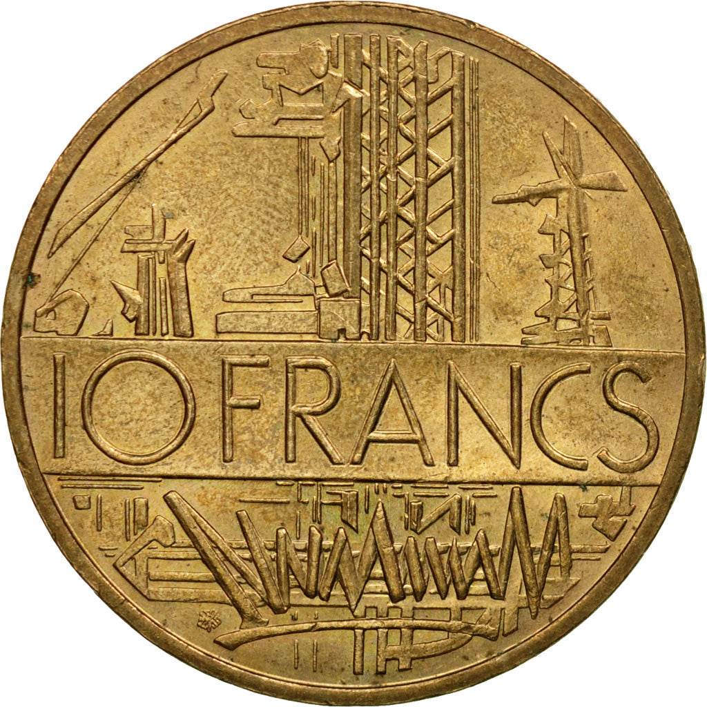 Coin, France, Mathieu, 10 Francs, 1984, Paris, EF(40-45), Nickel-brass, KM:940
