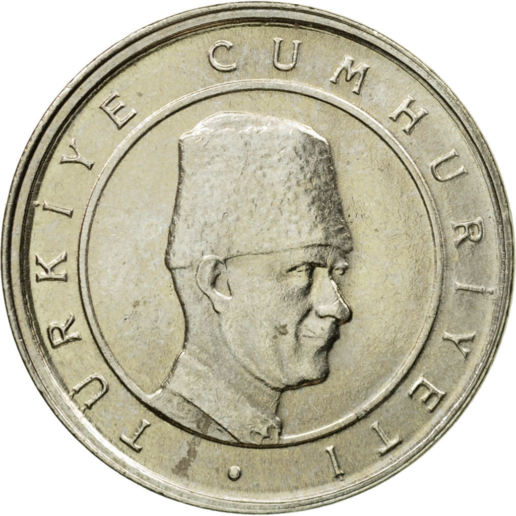 Moneta, Turcja, 100000 Lira, 100 Bin Lira, 2002, Istanbul, EF(40-45)