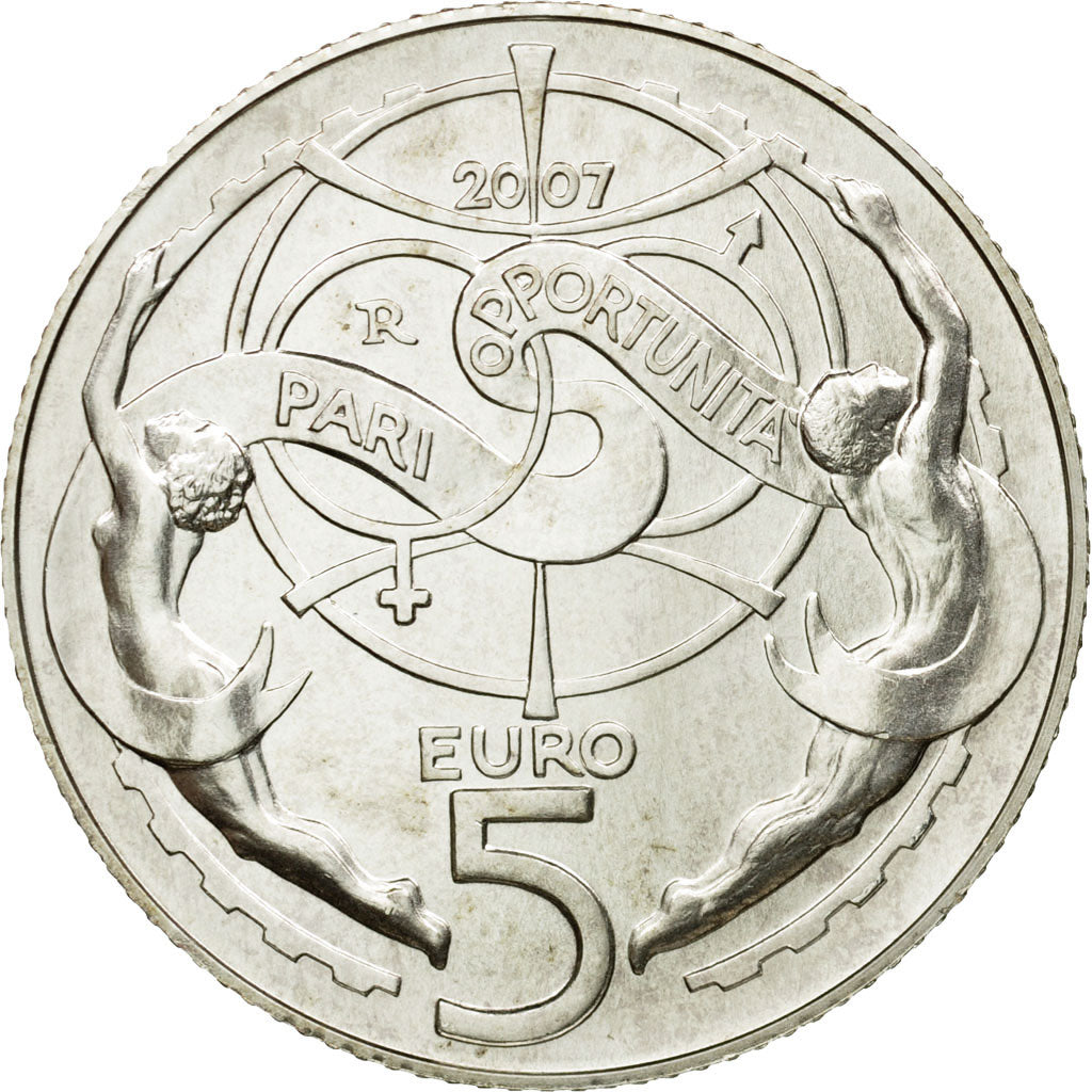 San Marino, 5 Euro, 2007, MS(65-70), Silver, KM:473